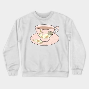 Classic Green Tea in a tea cup Crewneck Sweatshirt